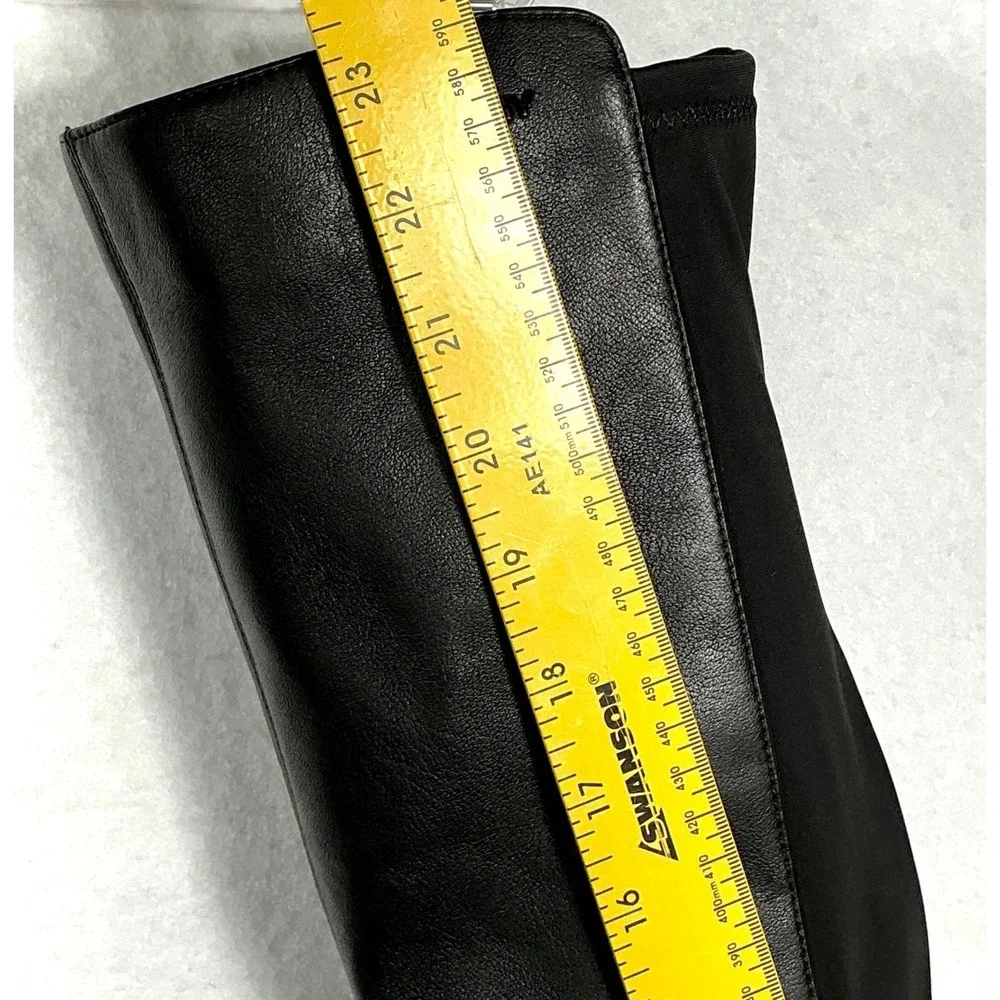 DKNY Size 8.5 Black Over the Knee Platform Boots NEW 40MM Winsloe‎ $199